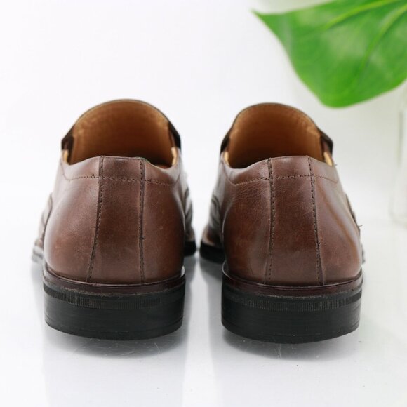 Sandro Moscoloni Mens Jacob Venetian Loafer Size 9 D Tan Leather Slip On Shoe - Picture 6 of 12